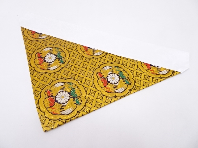 K100　未使用品　本金金襴打敷